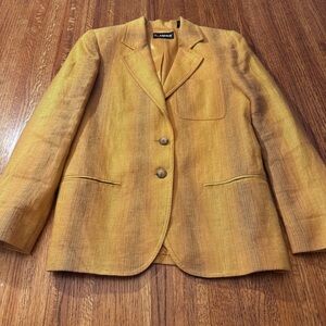 Vintage Ellen Tracy classic linen blazer jacket, size 4